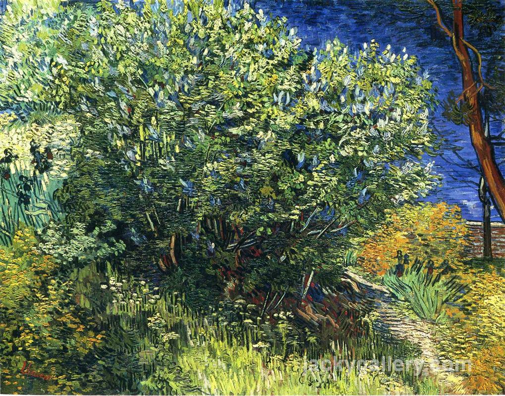 Lilac Bush, Van Gogh painting